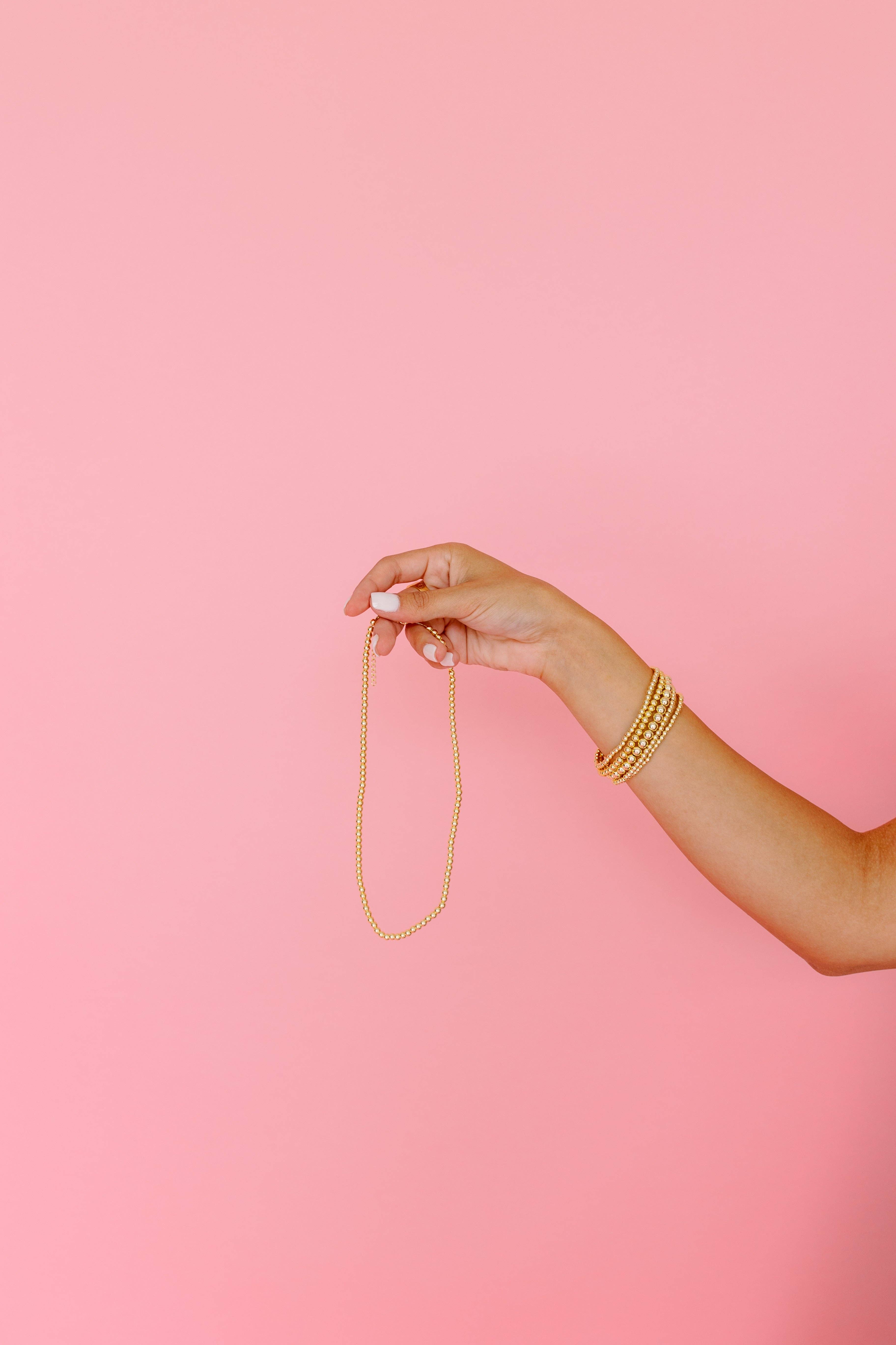 Coco's Beads and Co - Wholesale Link & Chain Necklace - The Goldie Necklace- 4MM1