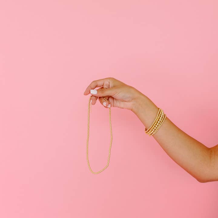 Coco's Beads and Co - Wholesale Link & Chain Necklace - The Goldie Necklace- 4MM1