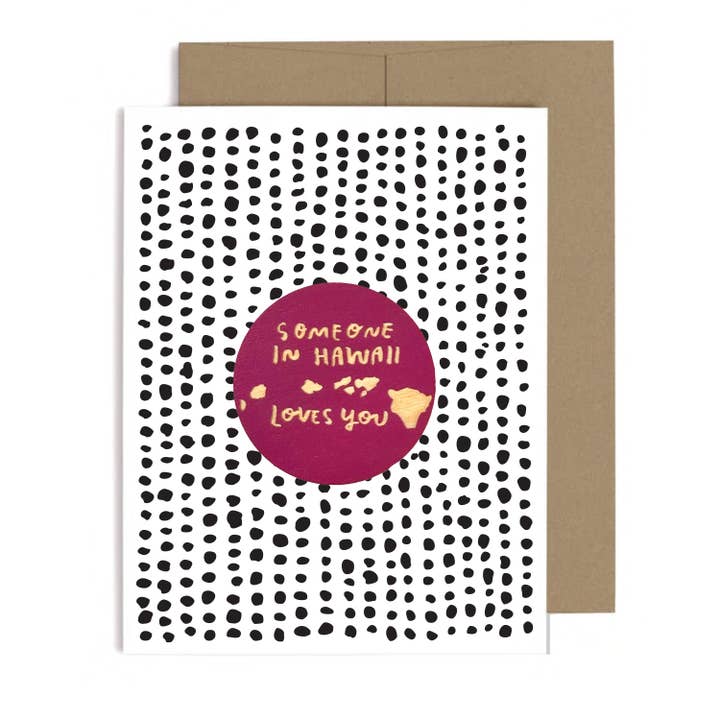 Quelqu'un en Hawaii Loves You Magnet w/Card pour la vente par SnowMade