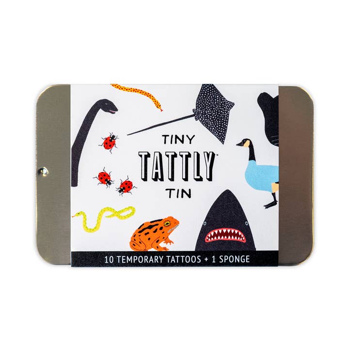 Tiny Animal Tattoo Tin for wholesale by Tattly