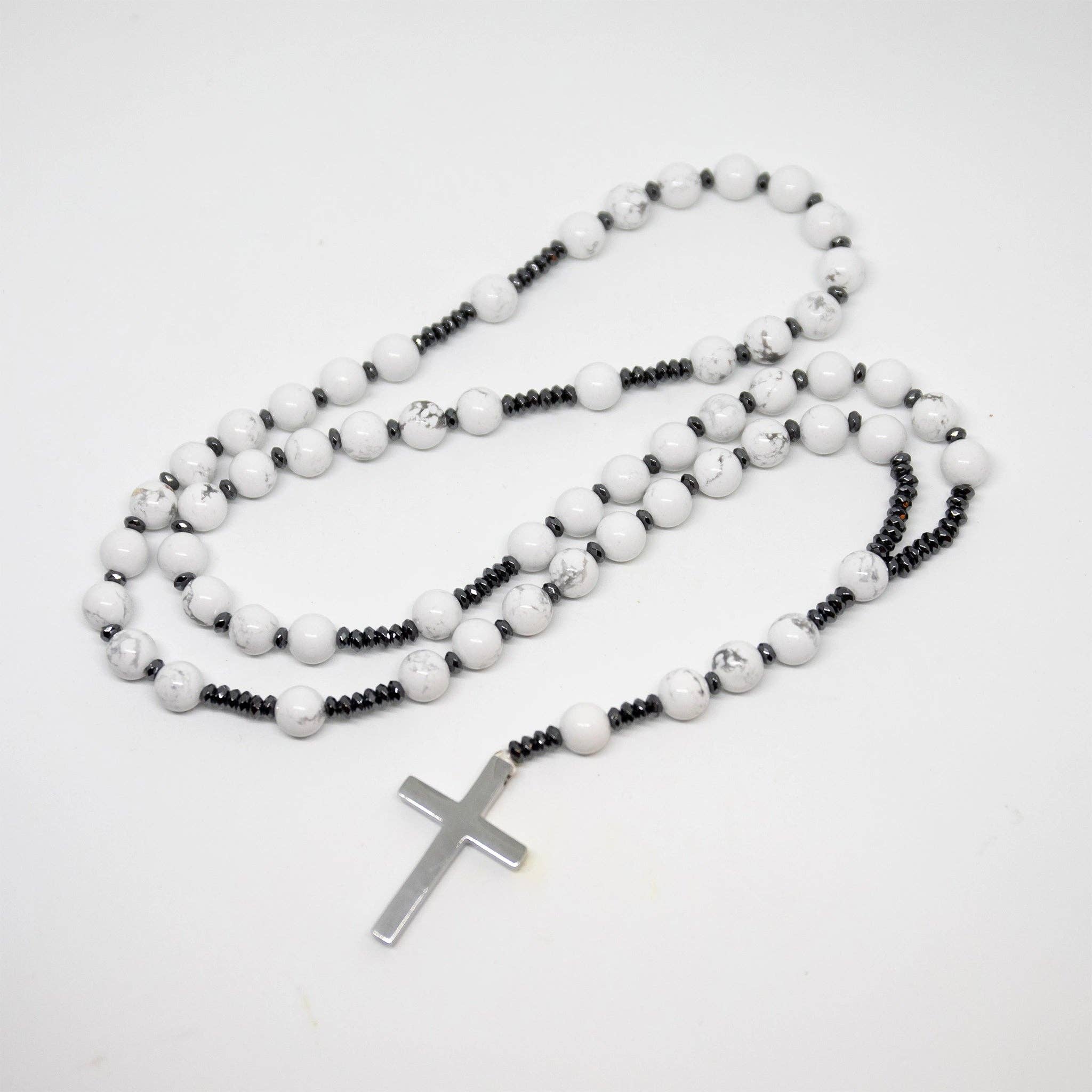 Namu Baru Inc. - Wholesale Prayer Beads Necklace - Howlite Rosary - Prayer Beads - 8mm1