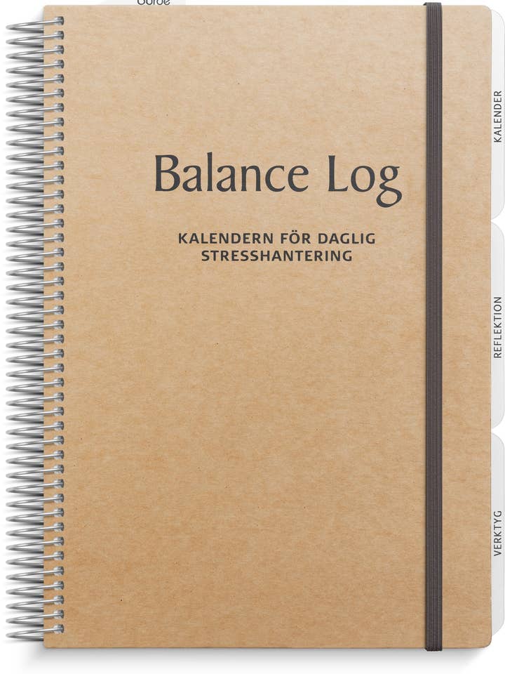 Balance Log: calendário para gestão diária do estresse por atacado de Burde Publishing AB