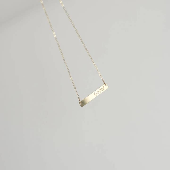 Collier God is Greater Than Our Highs and Low Bar de 45,7 cm pour la vente par Silverado Jewelry
