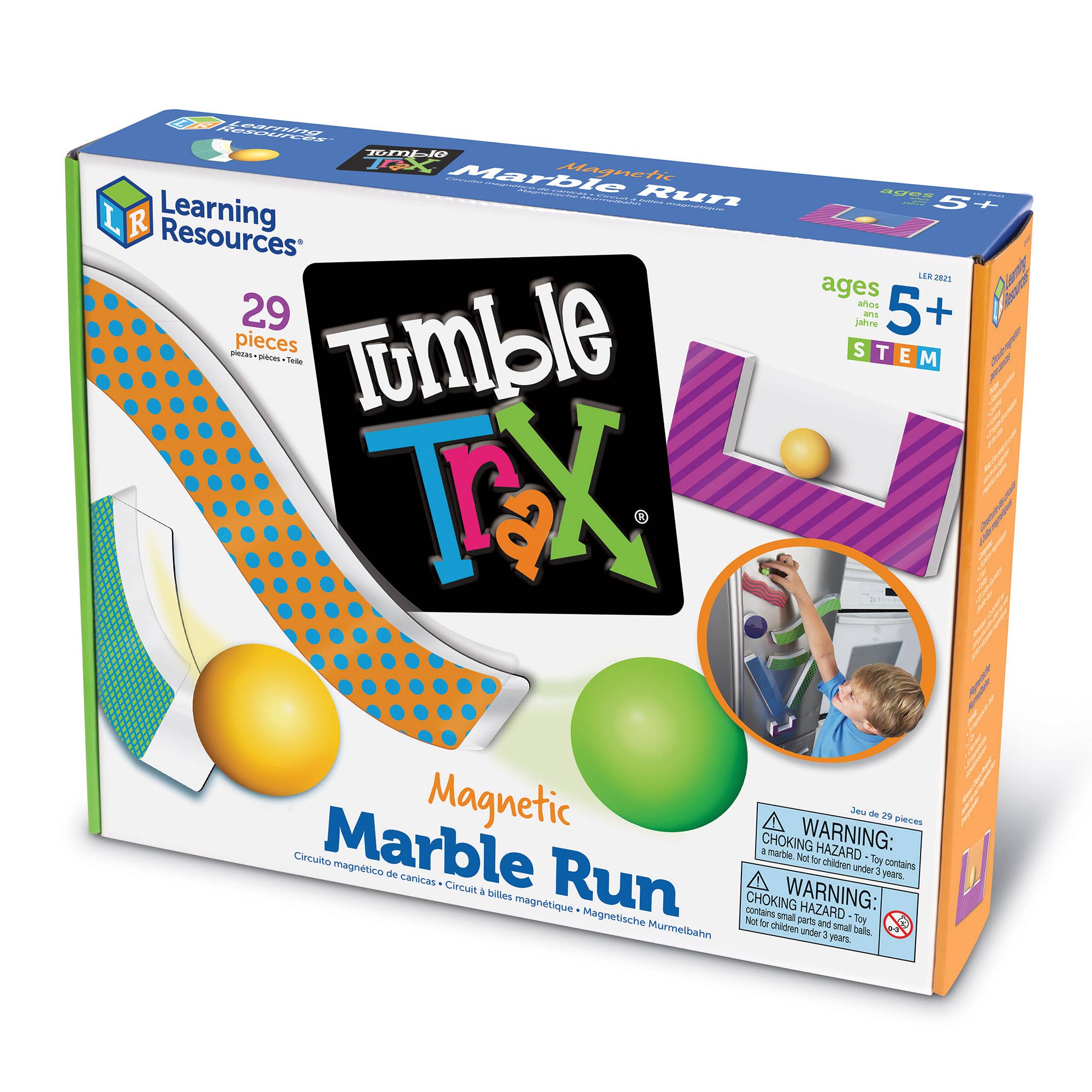 Learning Resources - Wholesale Toy Set - Kids - Tumble Trax™ Magnetic Marble Run4