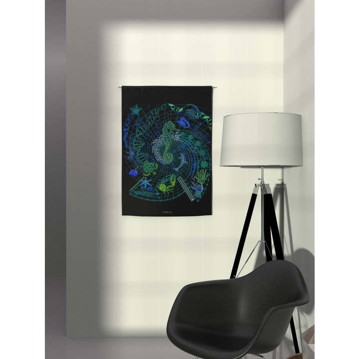 The BluePrint 2 - SEA Tapestry for wholesale by symbolika