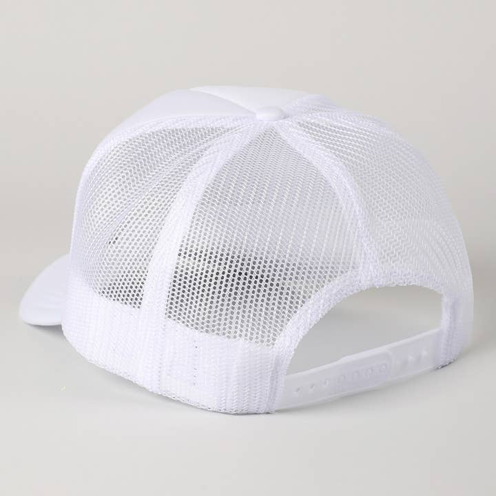 Fashion City - Wholesale Trucker Hat - Unisex - Out of Office Glitter Letter Logo Foam Trucker Hat29