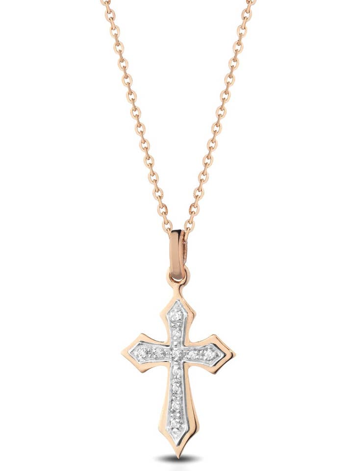 GOTIC CROSS PENDANT NECKLACE for wholesale by Melissa jewels