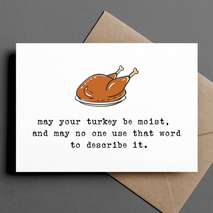 rolig tacksägelsekort | må din kalkon vara saftig för wholesale av Ink & Attitude Stationery Company