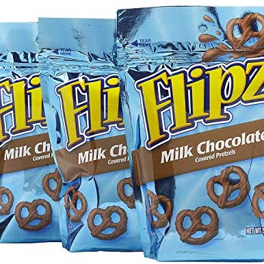 Shop The King - Wholesale Chocolate Covered Sweets - Flipz Milk Chocolate Covered Pretzels, 5 oz Bag