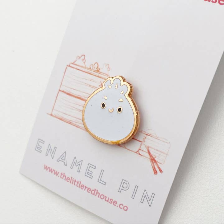 The Little Red House - Wholesale Lapel Pin/Button - Confident Bao Enamel Pin1