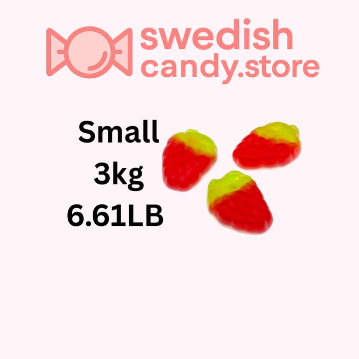 Swedish Candy.Store - Swedish Candy - Wholesale Gummy - Swedish Candy-Strawberry Foam Jelly 3kg/6.61lb0