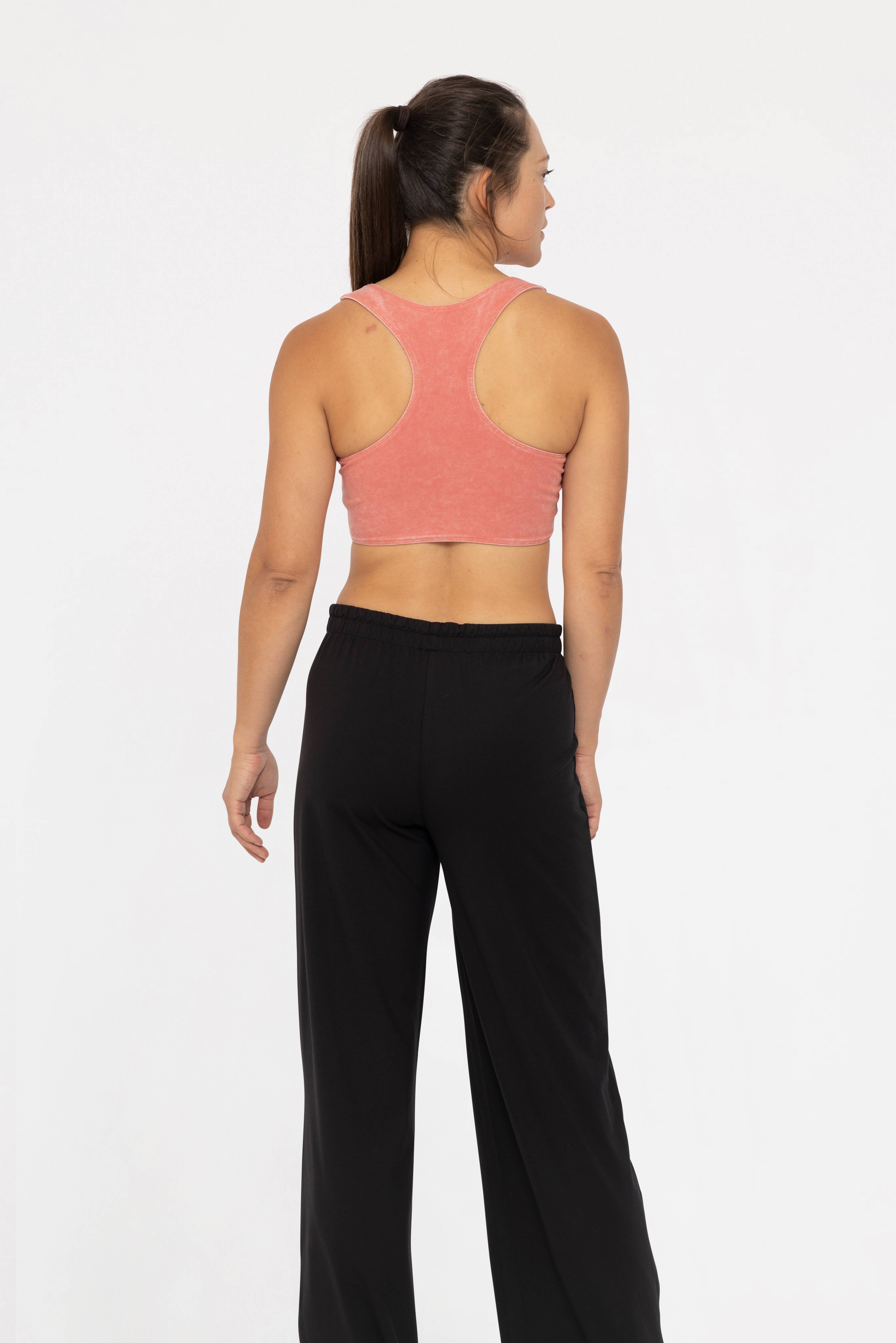 Mono B - Vendita all'ingrosso Reggiseno sportivo - Donna - Reggiseno a schiena scoperta in misto cotone con lavaggio minerale10