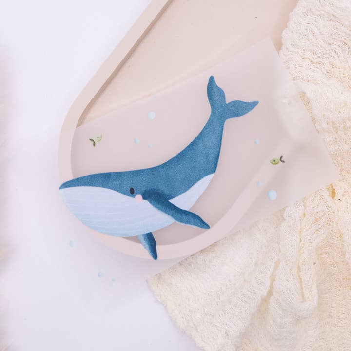 Whale patch children's shirt Wale Island - gift for wholesale by Tilda&Theo