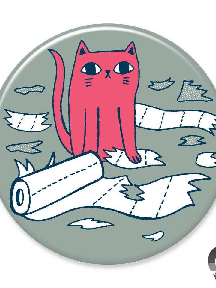 Íman de Gato de Papel Higiénico por atacado de Cedar Witch Goods