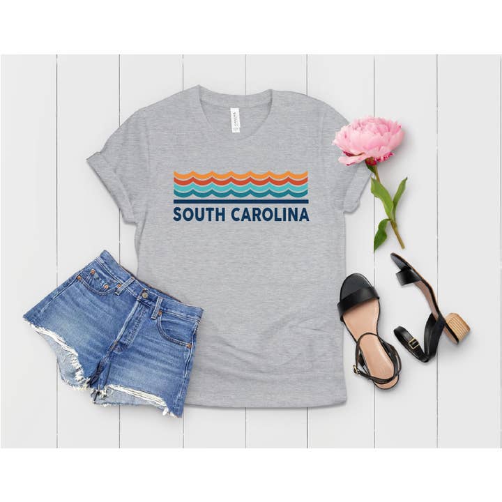 MT Brand Apparel - Wholesale Screen Printed T-Shirt - Women's - Retro Wave  Customizable Tee1