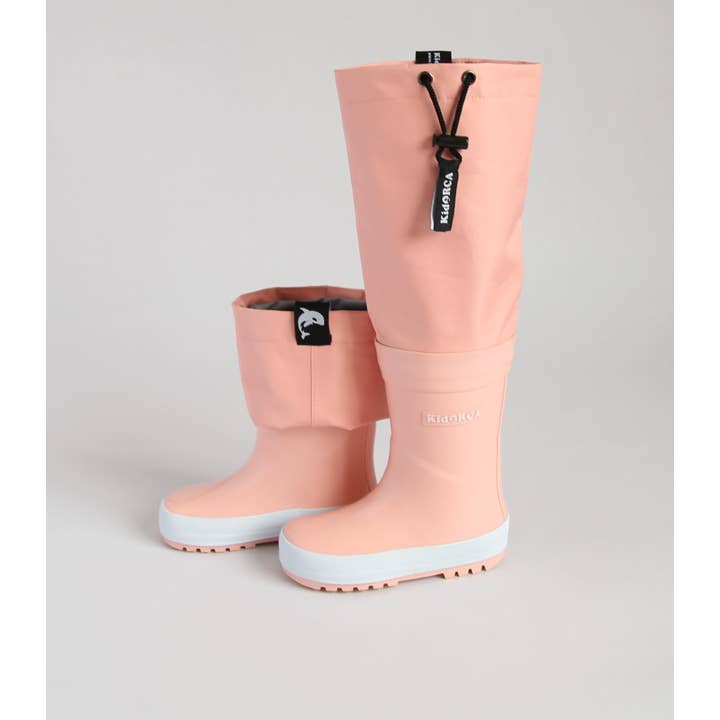 KID.ORCA - Wholesale Rain Boots – Child - Kids Rain Boots with Above‑Knee Waders – Coral2