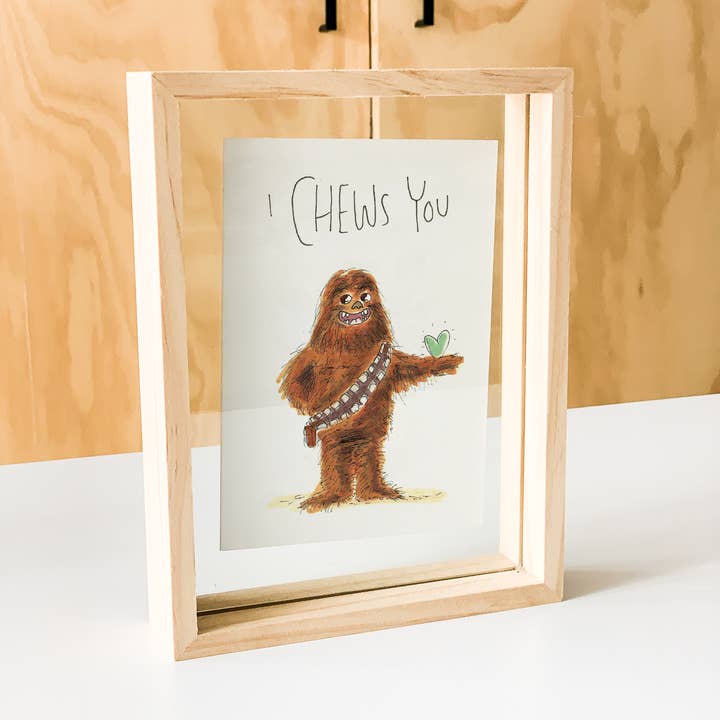 Well Drawn - Wholesale Love Card - I Chews You4