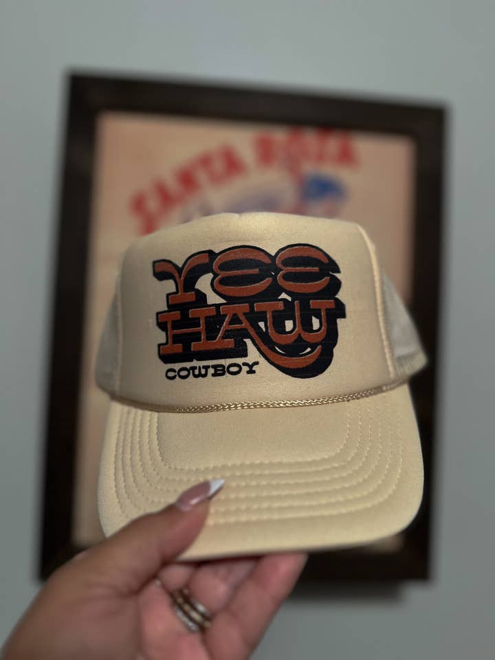 Yee Haw Cowboy Trucker for wholesale by Hill + Hyde&Co
