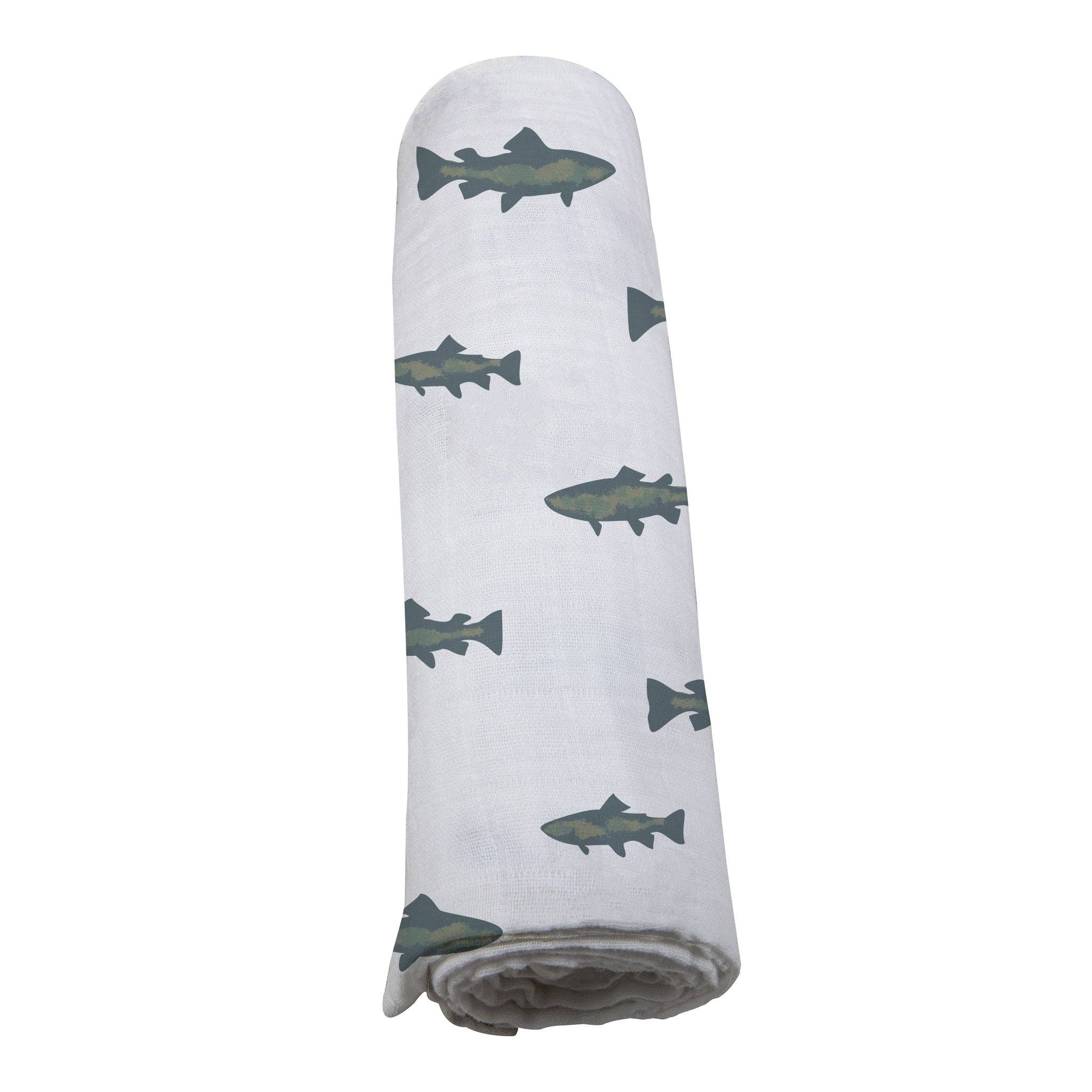 Newcastle Classics - Wholesale Swaddle - Baby - Gone Fishing Swaddle5