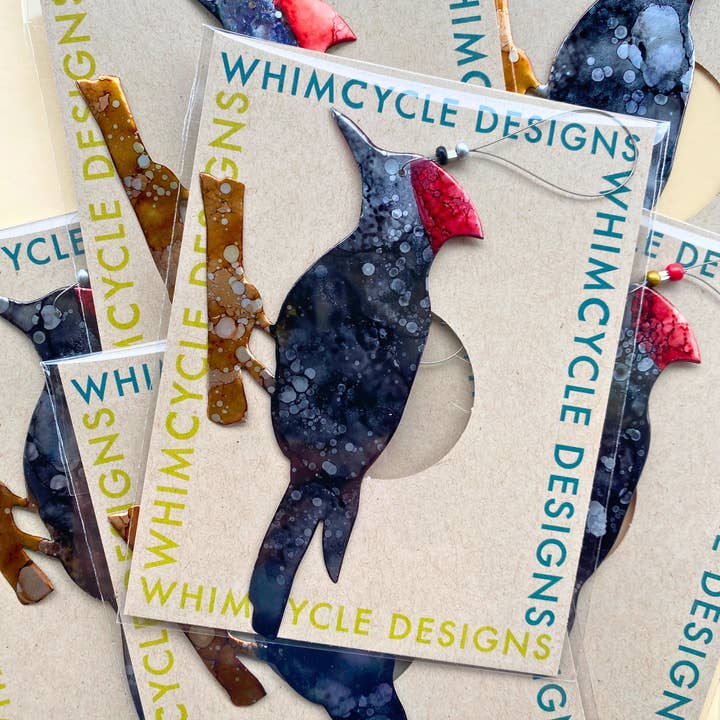 Woodpecker Ornament - Bird Ornament- Bird Lovers Gift for wholesale by Seatree Studio