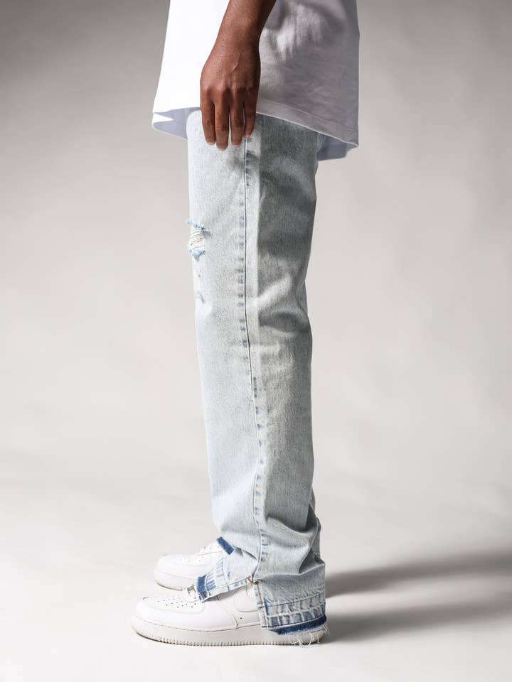 Monocloth - Wholesale Jeans - Men's - Ice Flared Jeans