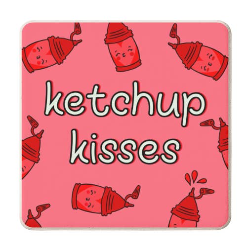 ART WOW - Wholesale Coasters - Coasters 'Ketchup Kisses | Tomato Sauce3