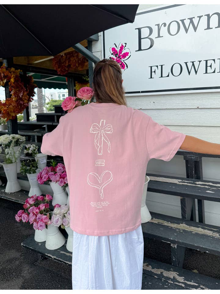 Elevated Faith - Vendita all'ingrosso Maglietta serigrafata - Donna - Maglietta Unisex No Greater Love7