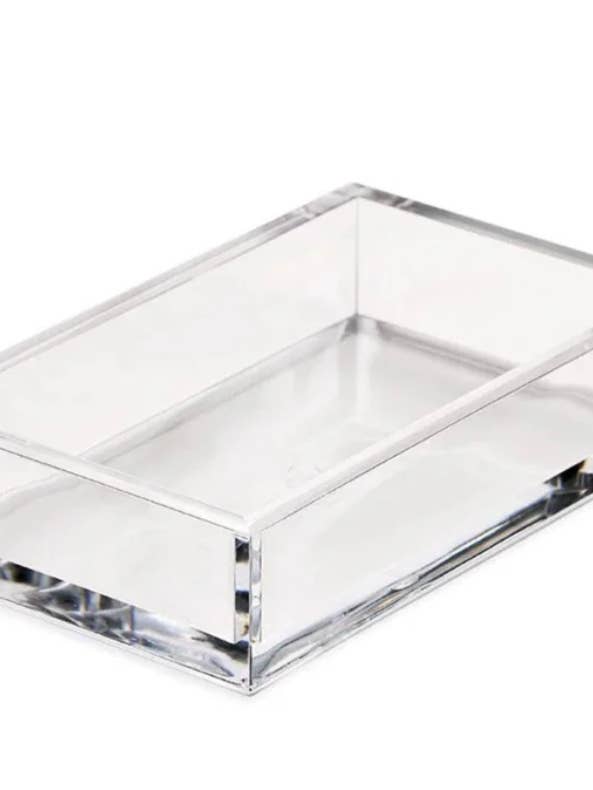 Guest Towel Napkin Holder, Acrylic for wholesale by Maven Home