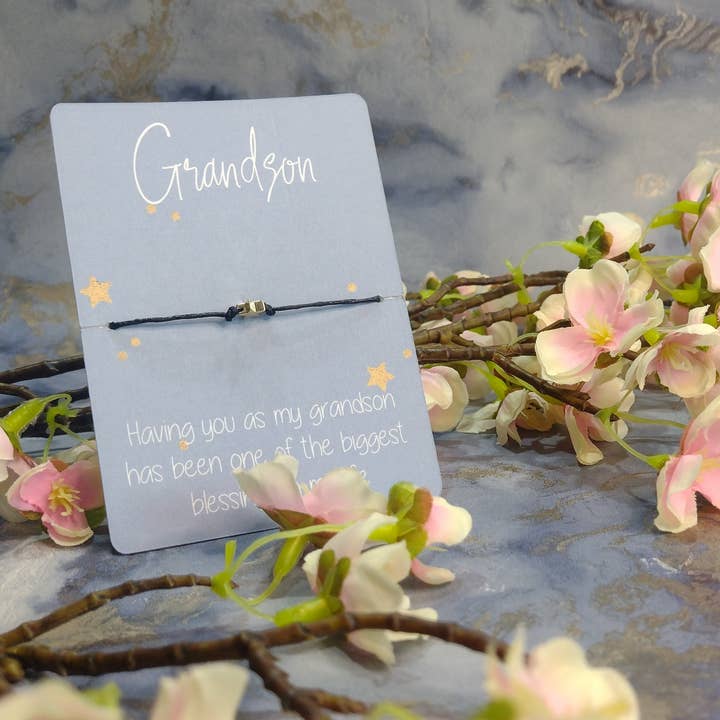 Grandson Wish Bracelet for wholesale by Rose Blossom Gifts