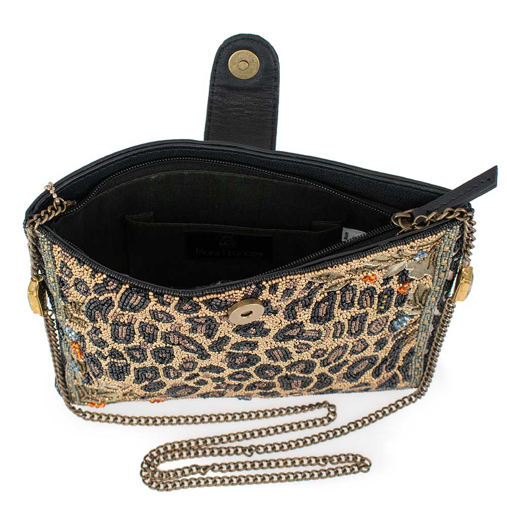 Mary Frances Accessories - Wholesale Crossbody Bag - Women's - Untamed Beaded Animal Print Crossbody Handbag5