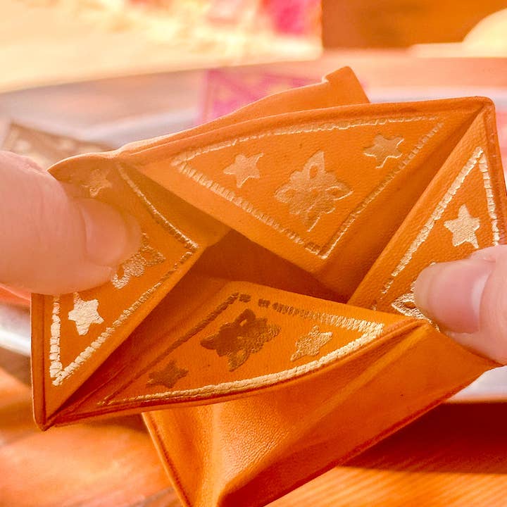 SOUK in the CITY - Wholesale Coin Purse - Women's - SQUARE Leather Folding Purse