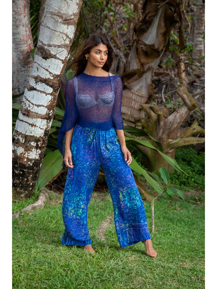 Bali Prema - Wholesale Poncho - Women's - Summer Sheer Shrug Knit Poncho Shawl- Boho Beach Cover Up fo1