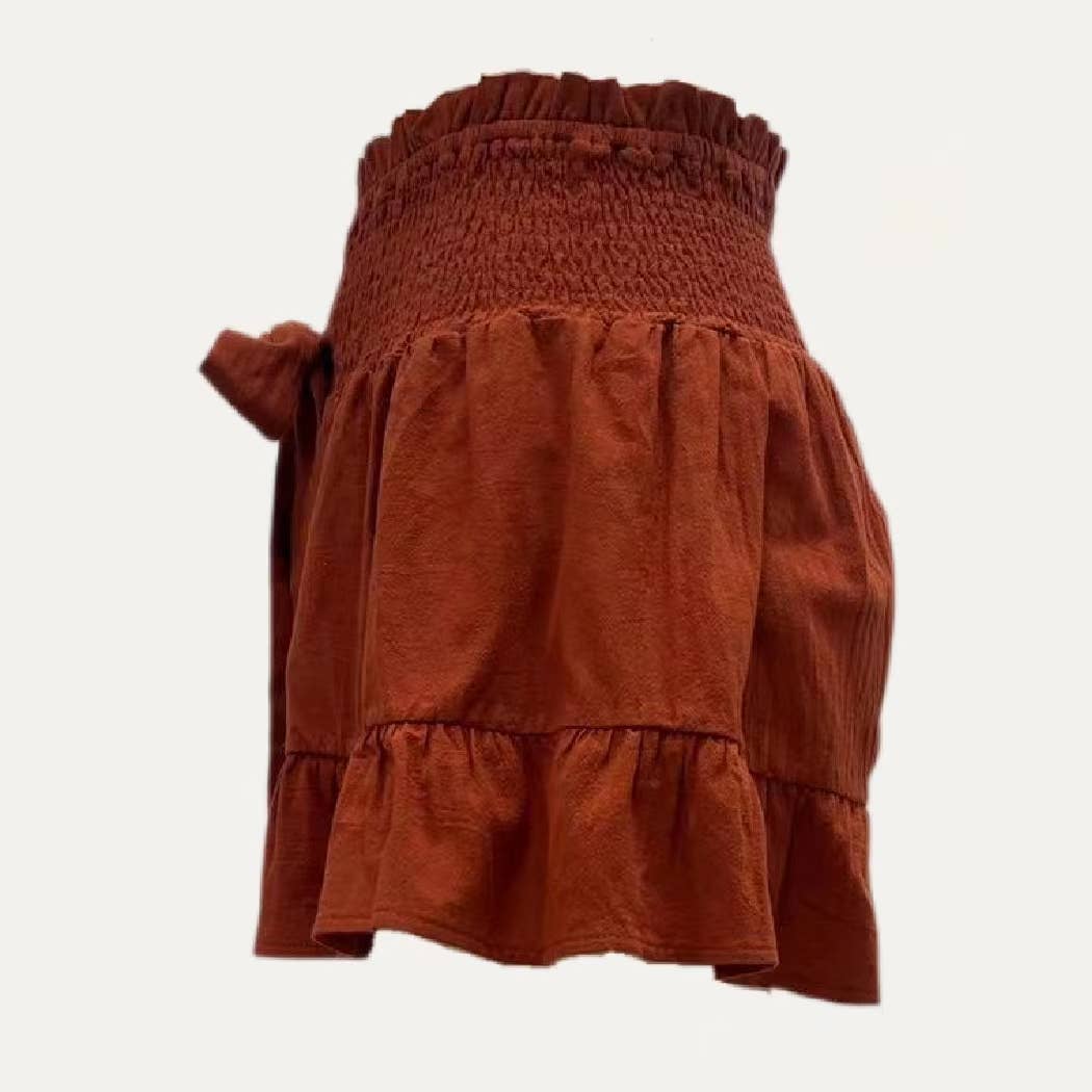 The Moment Collection - Vendita all'ingrosso Pantaloncini - Donna - Pantaloncini leggeri minimalisti a trama solida1