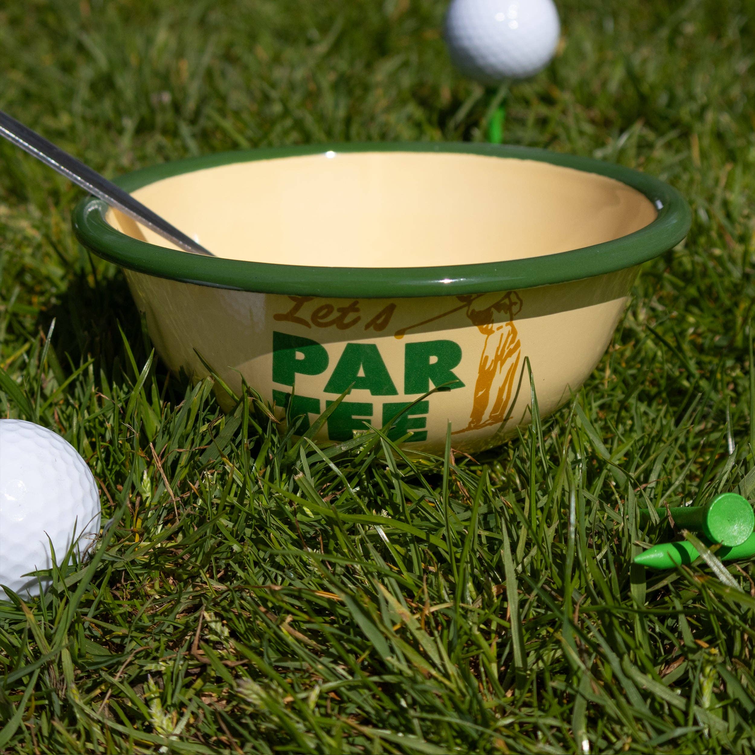 Robert Frederick Ltd – wholesale Bowl – The Gentleman’s Emporium “Let’s Par Tee” Enamel Bowl1