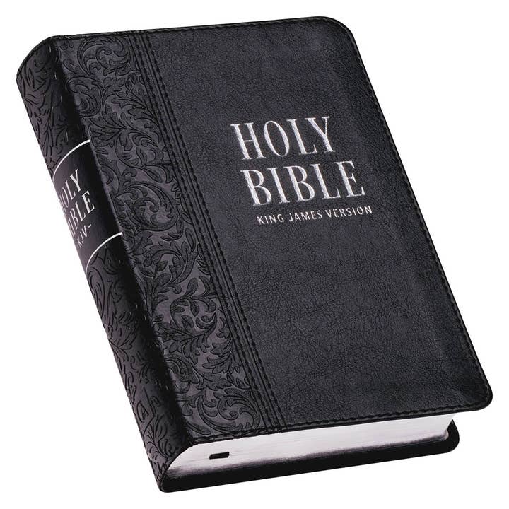 Christian Art Gifts - Wholesale Religion - KJV Bible Compact LP Faux Leather, Black2