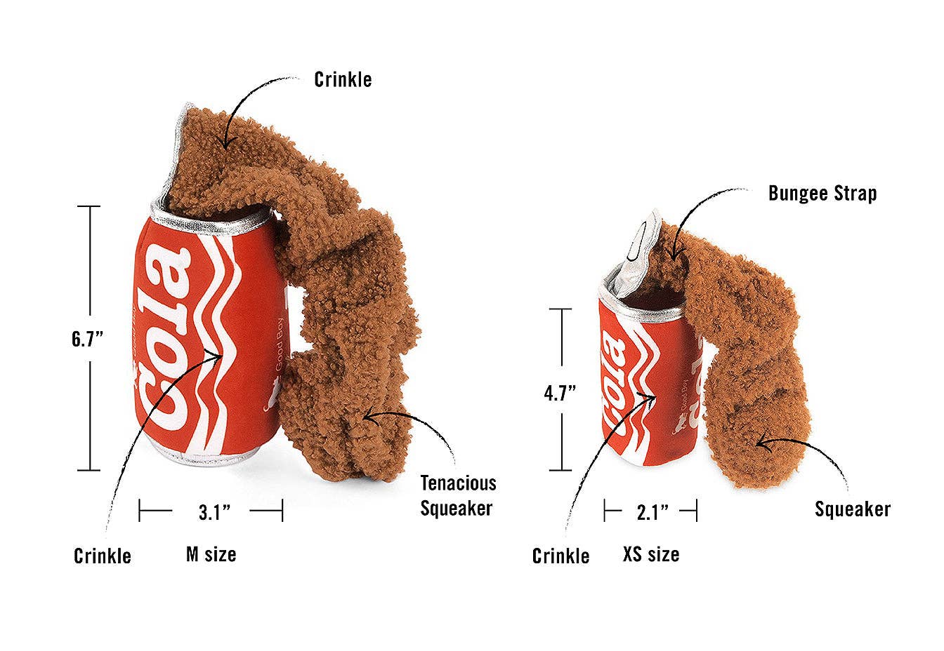 P.L.A.Y. Pet Lifestyle and You - Wholesale Pet Plush Toy - Dog - Snack Attack Good Boy Cola1