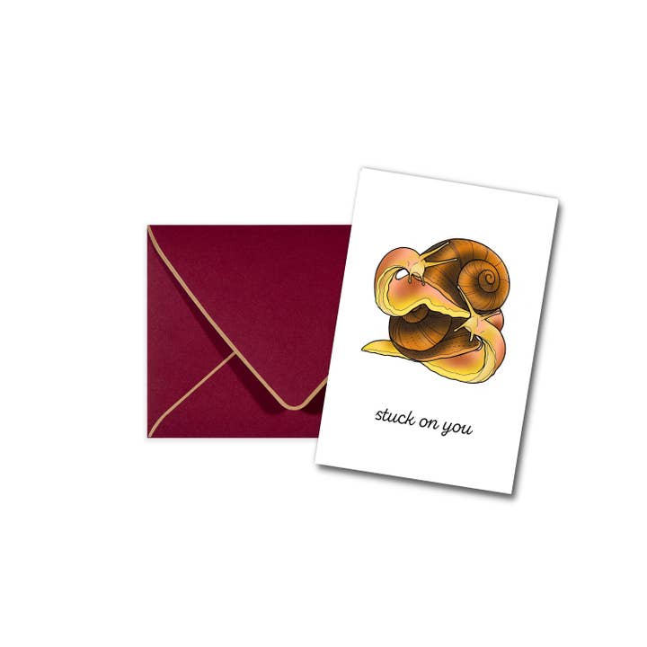Carta d'amore: Stuck on You Slugs in Love Card per la vendita all'ingrosso da parte di The Vault