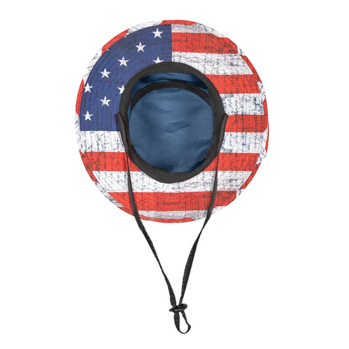 Novelty Closeout - Wholesale Bucket Hat - Unisex - Boonie Hat USA America Patch Assortment - 6/Pack2