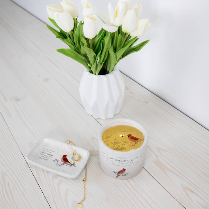 Pavilion - Wholesale Jar/Filled Candle - In Loving Memory - 8 oz - 100% Soy Wax Reveal Candle1