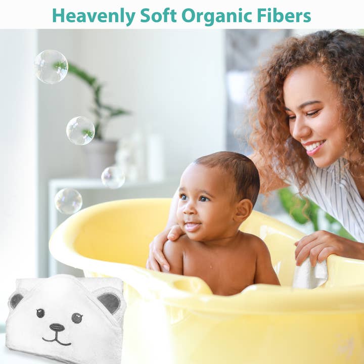 Snug Bug Gear - Wholesale Hooded Towel - Kids & Baby - Snug Bug Gear XL Bamboo Hooded Baby Towels Newborn -Toddler 3