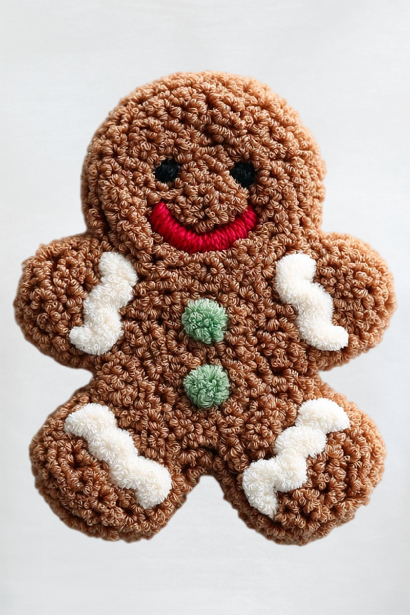 Wholesale Accessory Market - Wholesale Screen Printed T-Shirt - Women's - Faux Yarn Gingerbread Kisses Comfort Colors Adult Ring-Spun Cotton Tee8