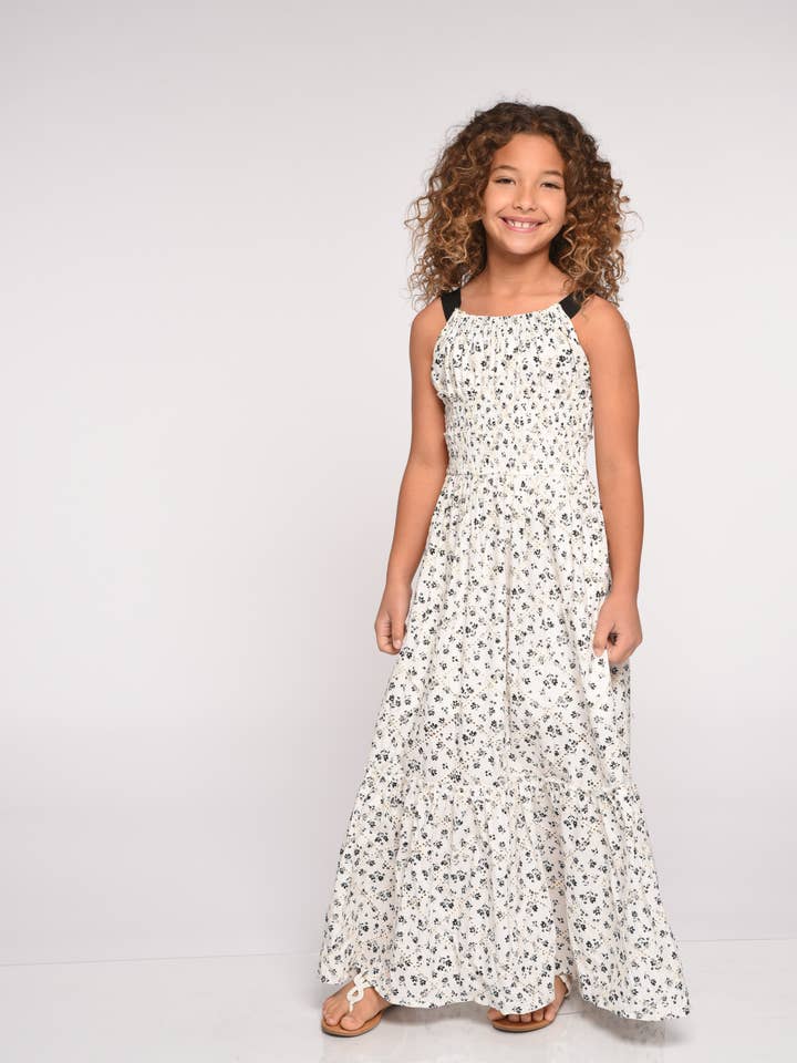 SMOCKED WAIST MAXI DRESS for wholesale by Hannah Banana , Baby Sara