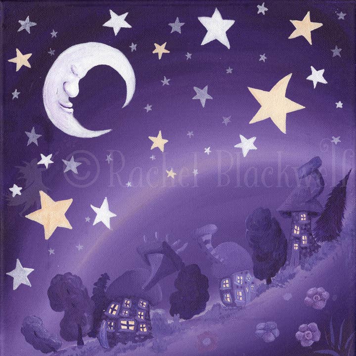 Swirly Whirly Slaperig Land - Giclée Print voor wholesale door Ethereal Earth