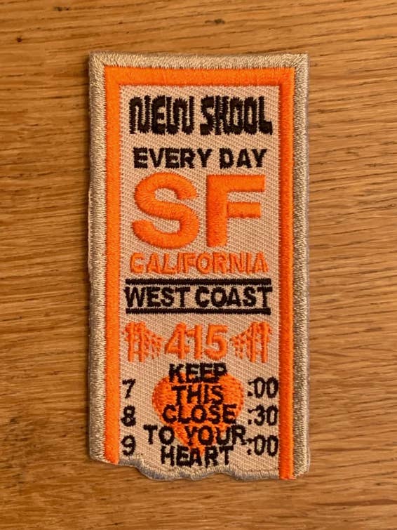 Parche de Transferencia Bordado para venta al por mayor de New Skool