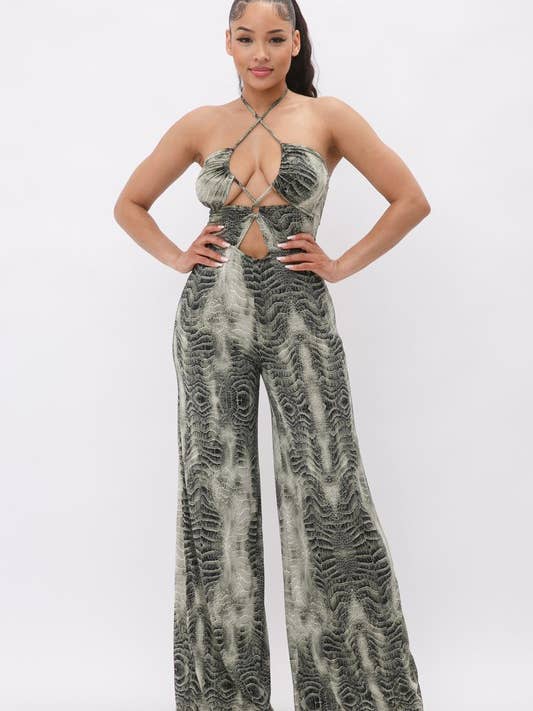 Tuta a gamba larga con spalline per la vendita all'ingrosso da parte di Belita Collection