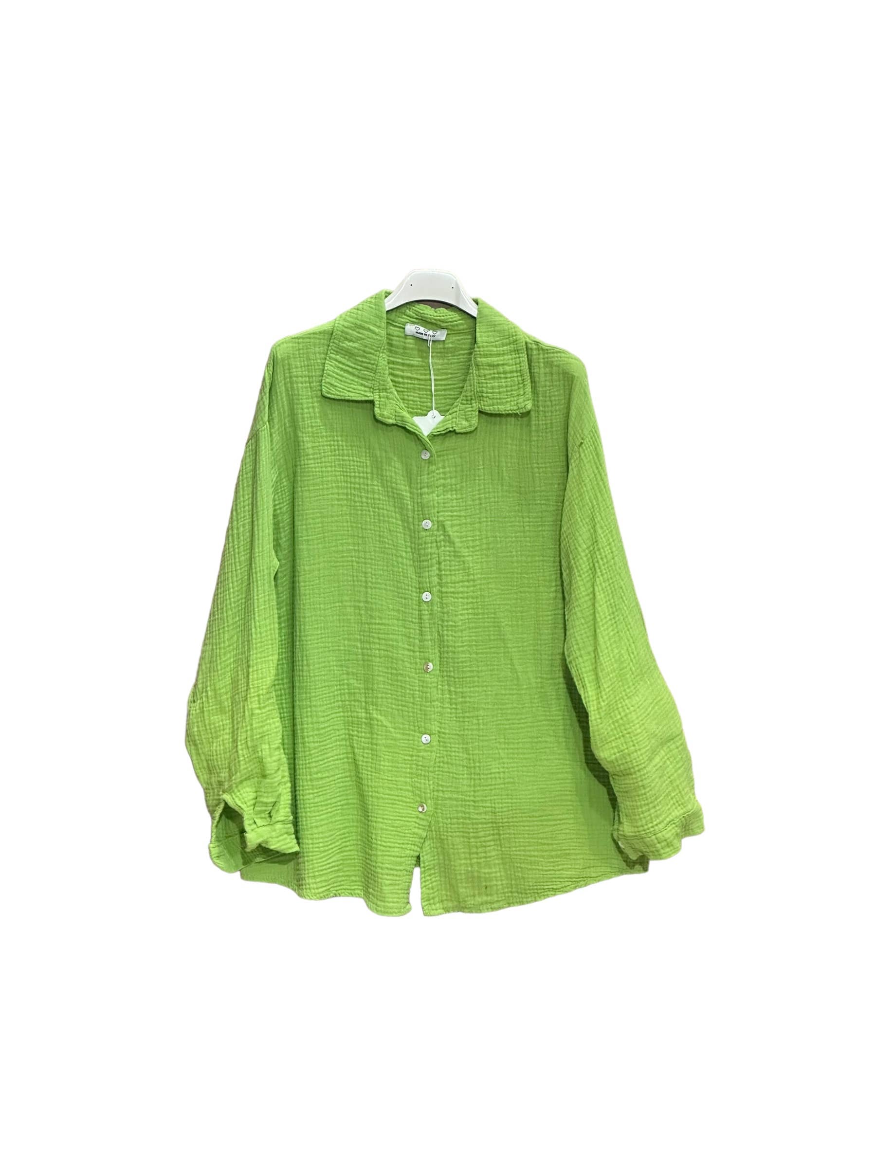 Moonsun - Wholesale Button Down Shirt - Women's - Cotton gauze shirt #303611