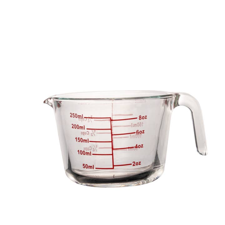 Clear KITCHEN BASICS Measuring Cup 250ml/8.5oz Glass for wholesale on Faire