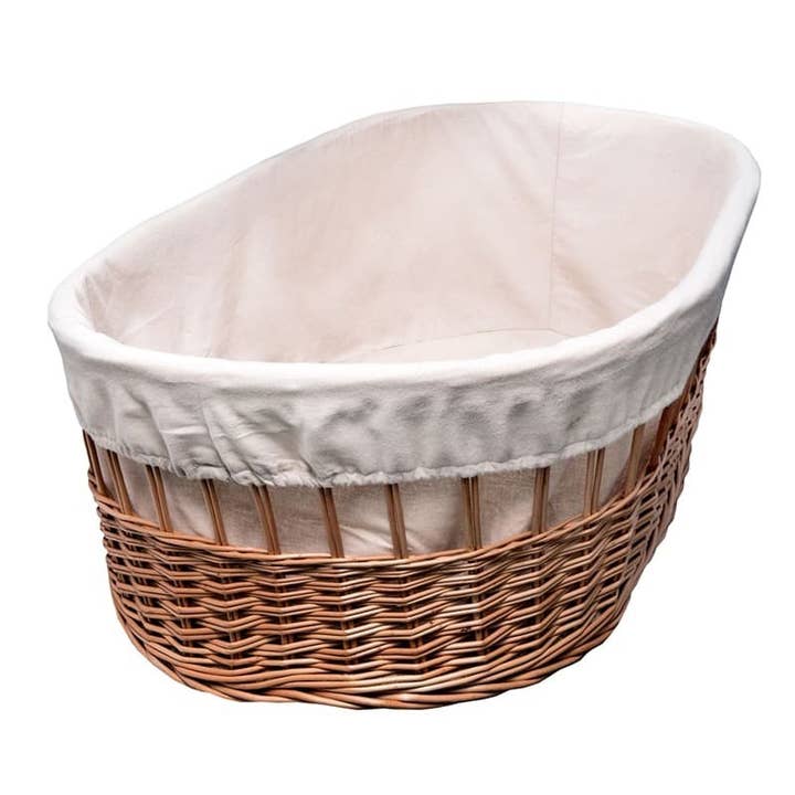 Couffin en osier biologique avec doublure et support pour la vente par Hi Little One