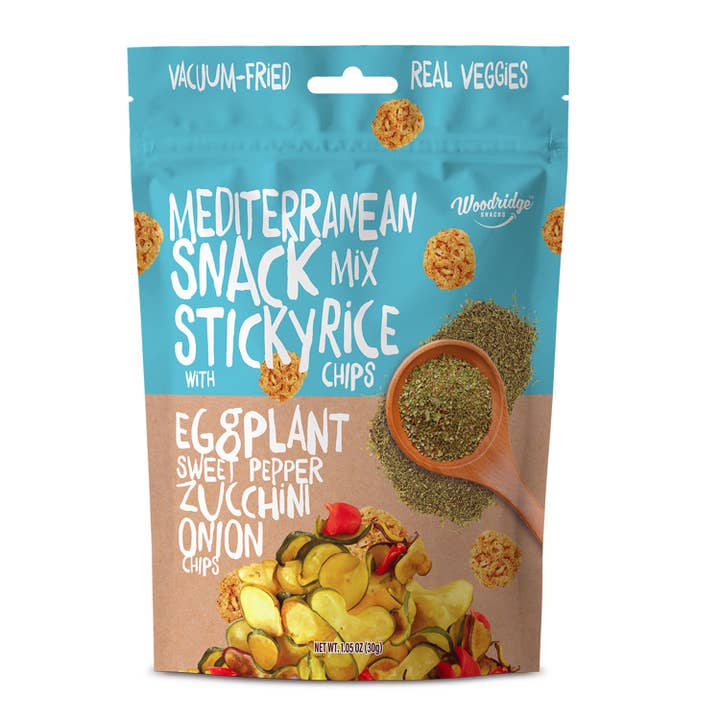 Mediterranean Mix Veggies w/Sticky Rice Chips (1.06 oz./30g Bags) for wholesale by SPI West Port Inc.