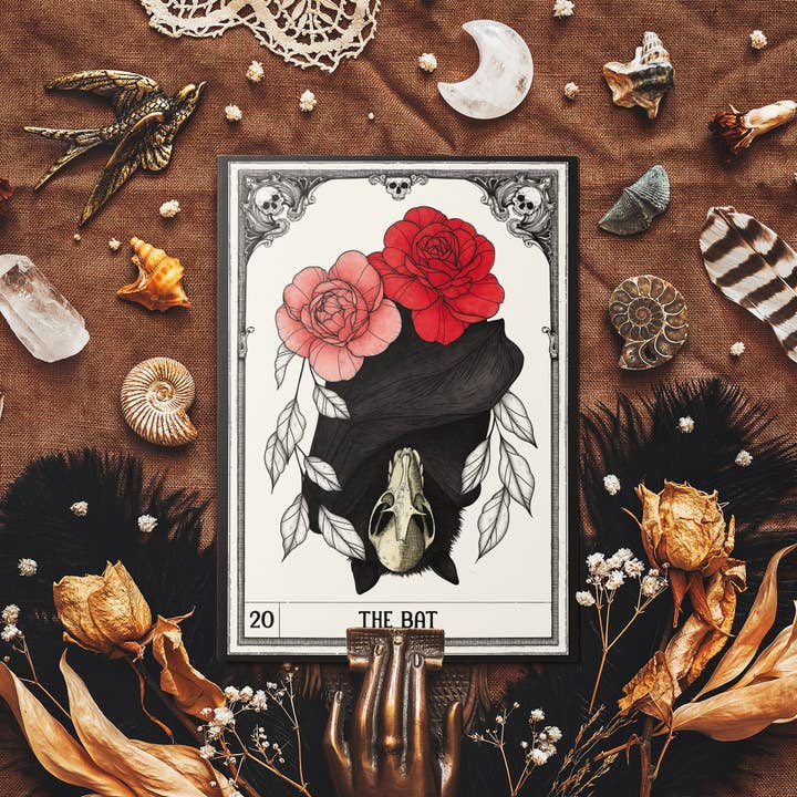 The Bat - Mohawk Fine Art Postcard for wholesale by Print is Dead